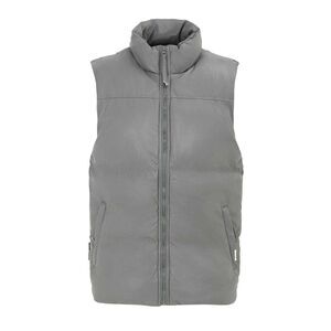 Firetrap Mens PU Padded Vest / Dark Grey